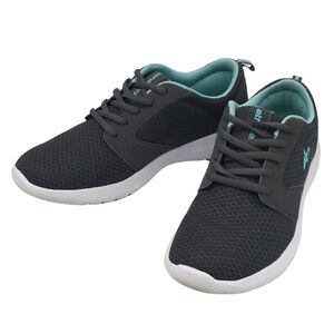 Athletech Dark Grey Lace up Light Weight Sneakers size 8